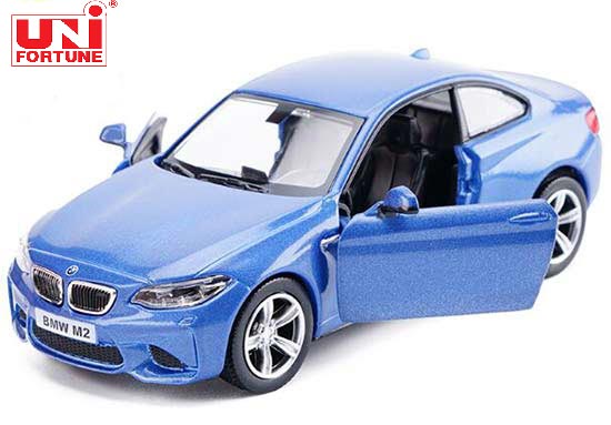 RMZ City BMW M2 Diecast Car Toy 1:36 Black / Blue / White