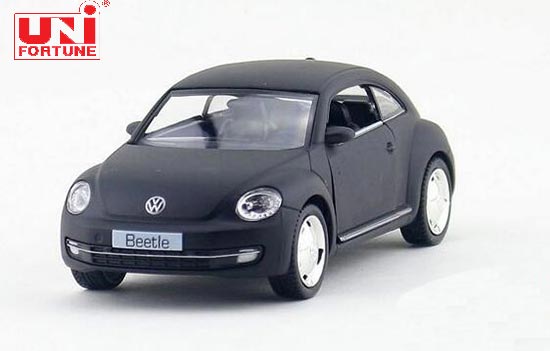 RMZ City Volkswagen Beetle Diecast Toy Matte Black 1:36 Scale
