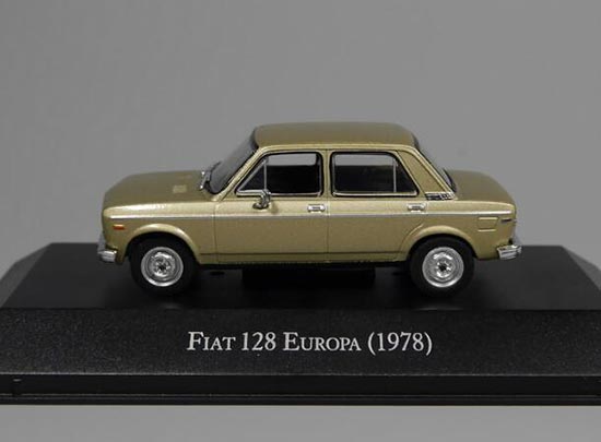Ixo Fiat 128 Europa 1978 Diecast Car Model 1 43 Scale Golden 01a254