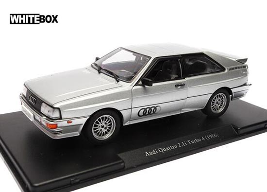 WhiteBox 1986 Audi Quattro Turbo Diecast Car Model 1:24 Silver