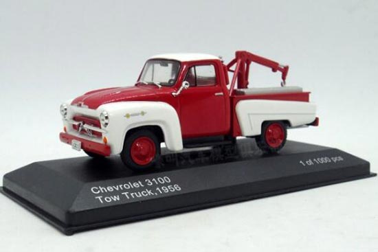 WhiteBox 1956 Chevrolet 3100 Diecast Tow Truck Model 1:43 Red