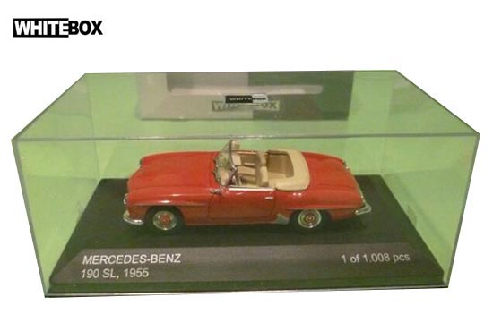 WhiteBox 1955 Mercedes Benz 190 SL Diecast Car Model 1:43 Red