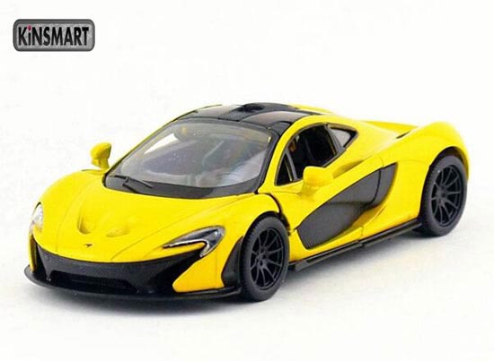 Kinsmart McLaren P1 Diecast Toy White / Gray / Orange / Yellow