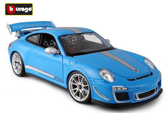 Bburago Porsche 911 GT3 RS 4.0 Diecast Car Model Blue / White