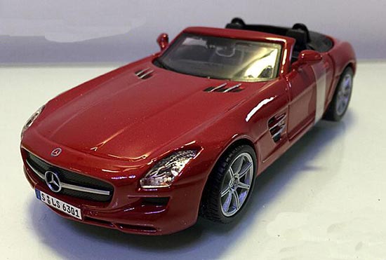 Bburago Mercedes-Benz SLS AMG Roadster Diecast Car Model Red