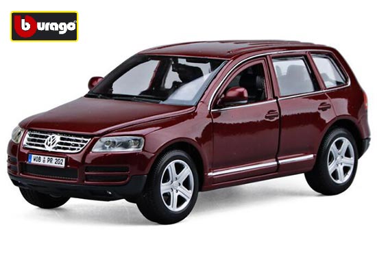 Bburago Volkswagen Touareg Diecast Car Model 1:24 Wine Red