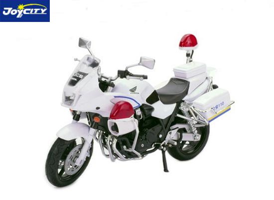 TB Honda CB1300P Diecast Police Motorbike Model 1:12 White