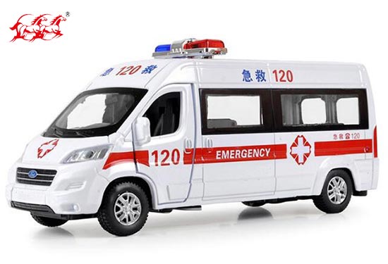 white ambulance toy