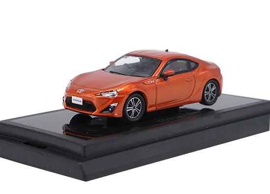 Kyosho Toyota 86 GT Diecast Model 1:64 Scale White / Orange