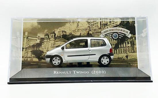 Ixo 00 Renault Twingo Diecast Car Model 1 43 Scale Silver 03b354